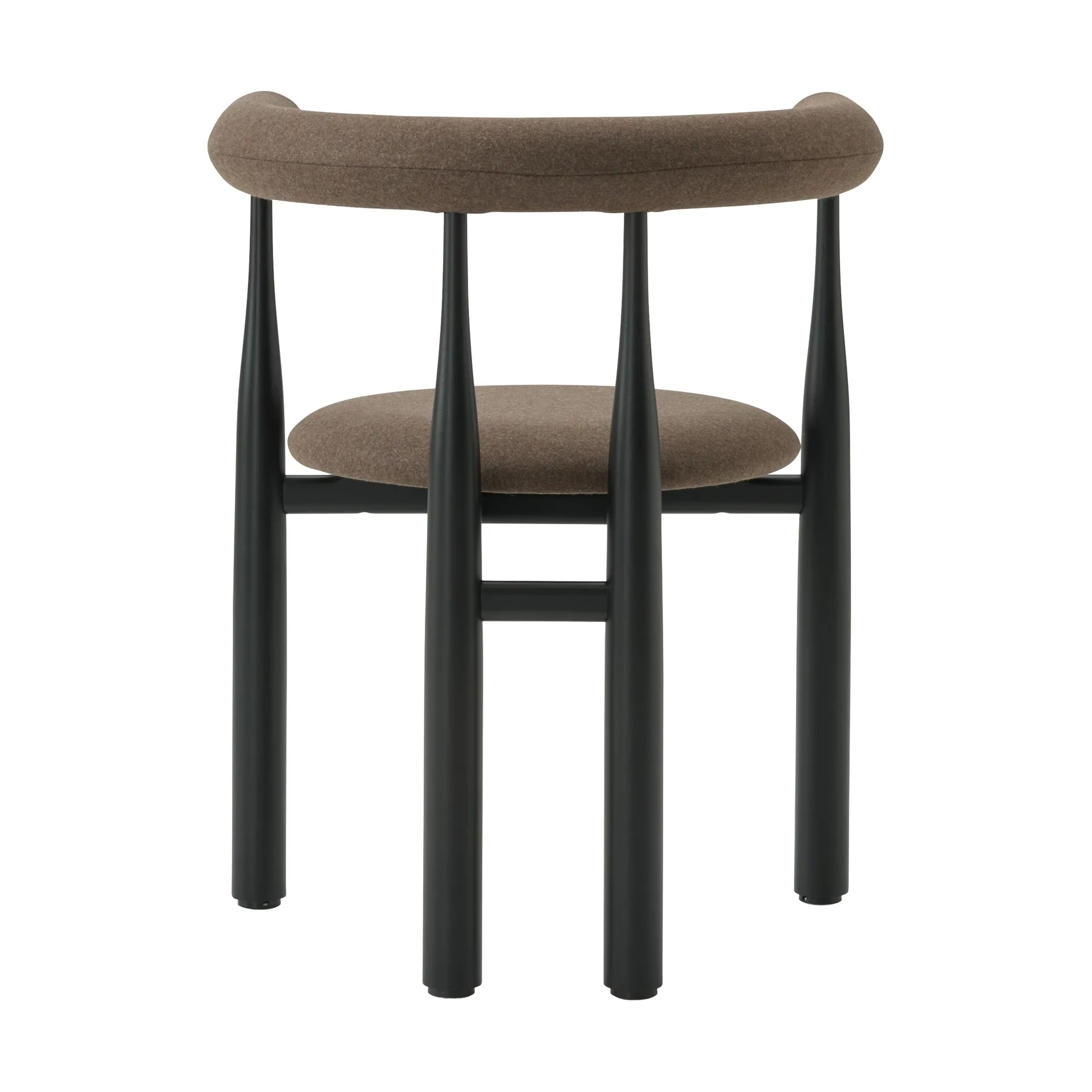 Bukowski käsinojatuoli verhoiltu, Black, Wooly Plus 1008 New Works