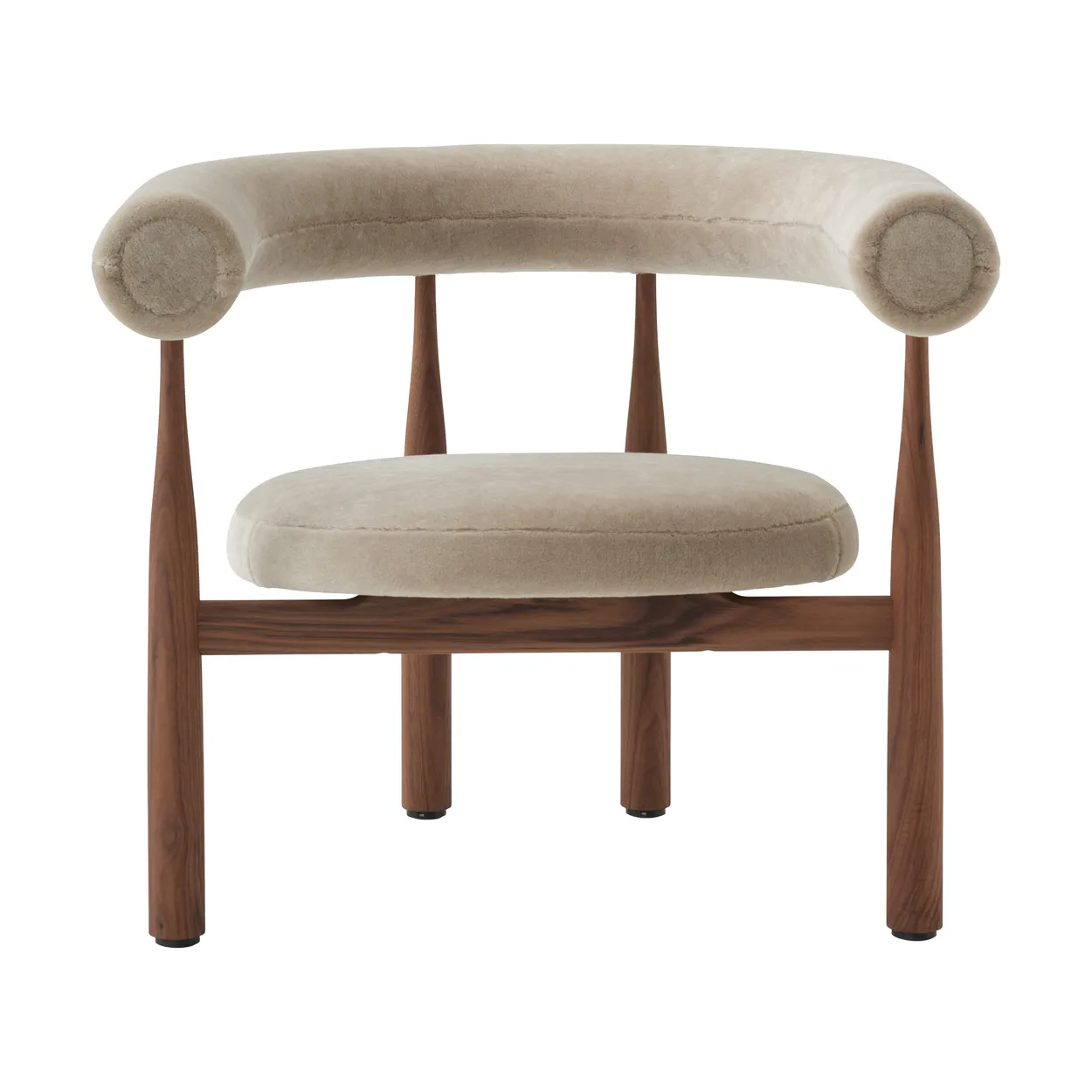 New Works Bukowski nojatuoli Pähkinä, Rest 23