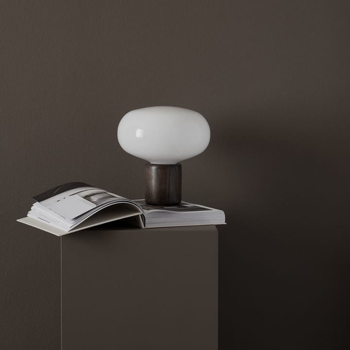 Karl-Johan pöytävalaisin, Smoked oak-white opal glass New Works