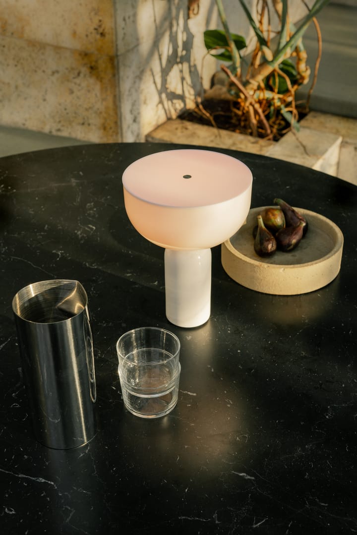 Kizu portable pöytävalaisin, White marble New Works