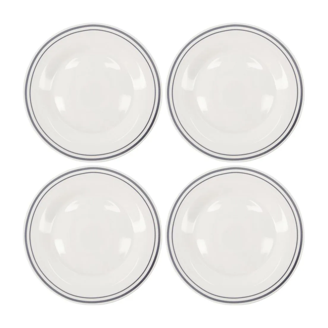 Bistro lautanen Ø 27 cm 4-pack, Harmaa Nicolas Vahé