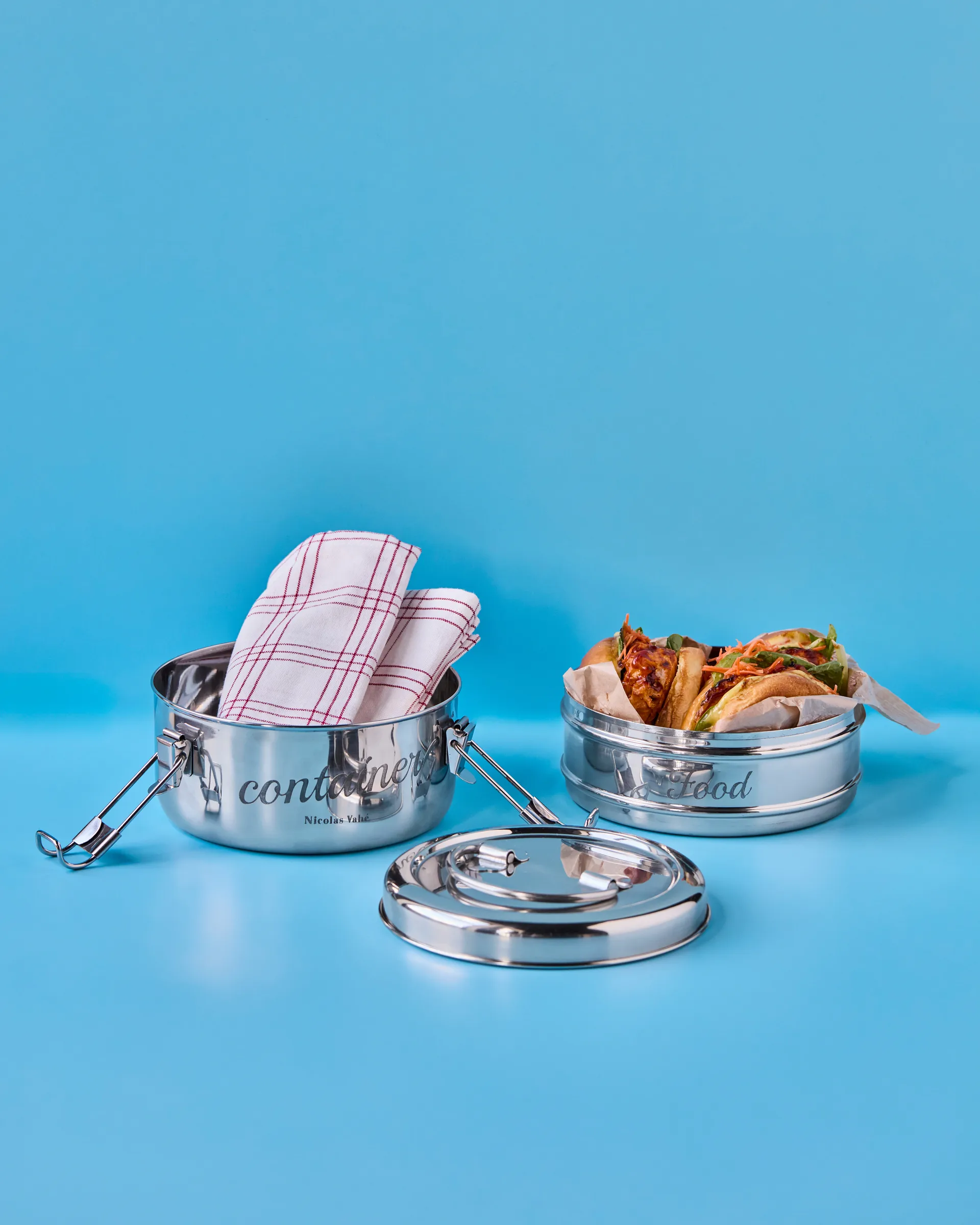 Nicolas Vahé eväsrasia 2 osaa, Hopea, Ø18 cm Nicolas Vahé