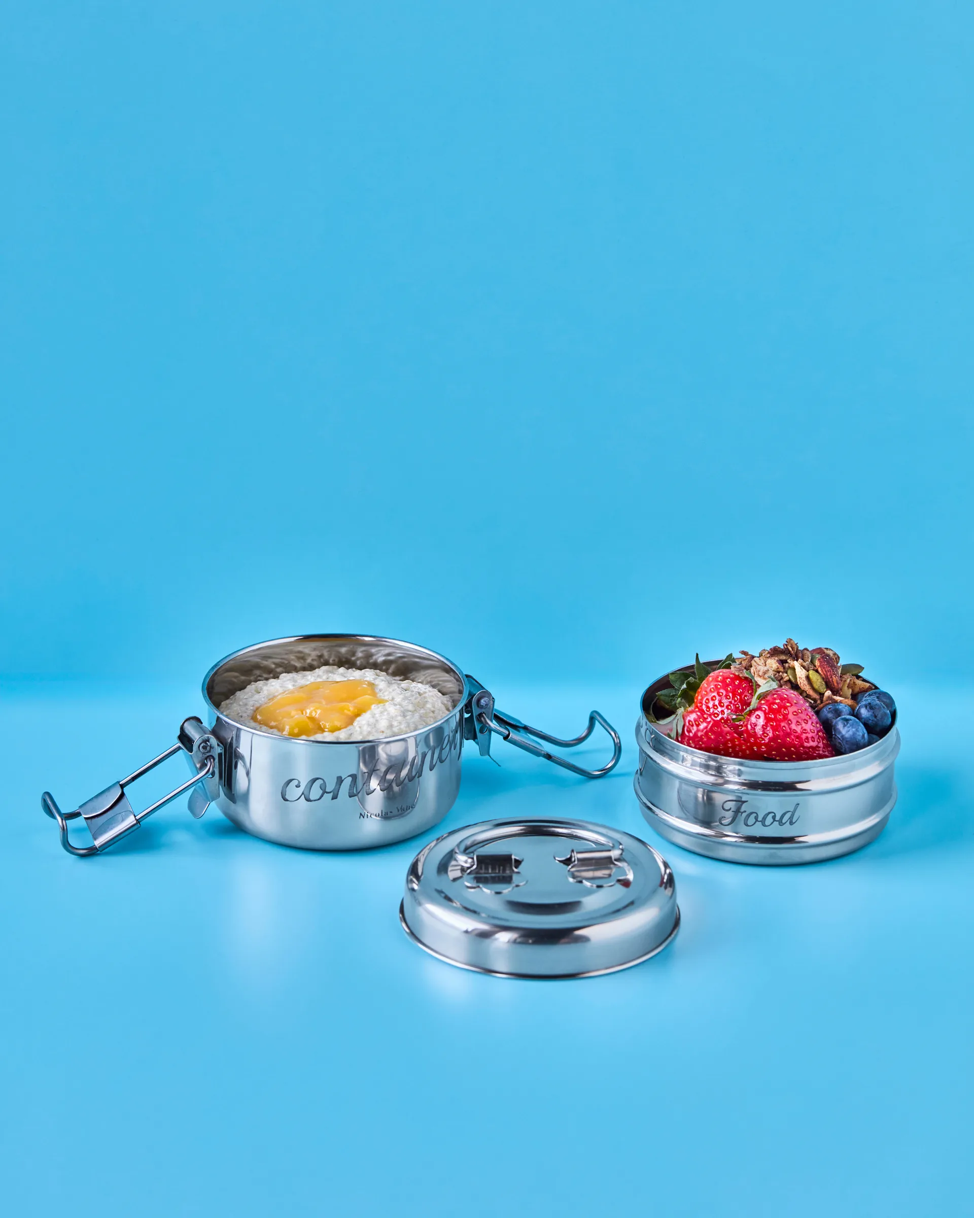 Nicolas Vahé eväsrasia 2 osaa, Hopea viimeistely, Ø10 cm Nicolas Vahé