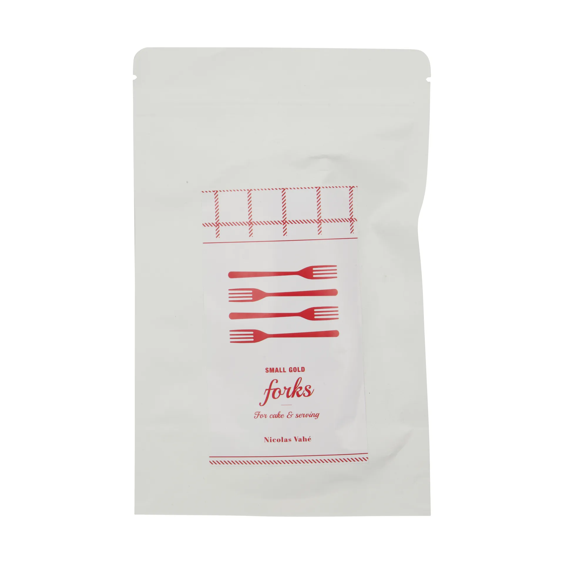 Nicolas Vahé kakkuhaarukka 4 kpl, Antiikkikultafinish Nicolas Vahé