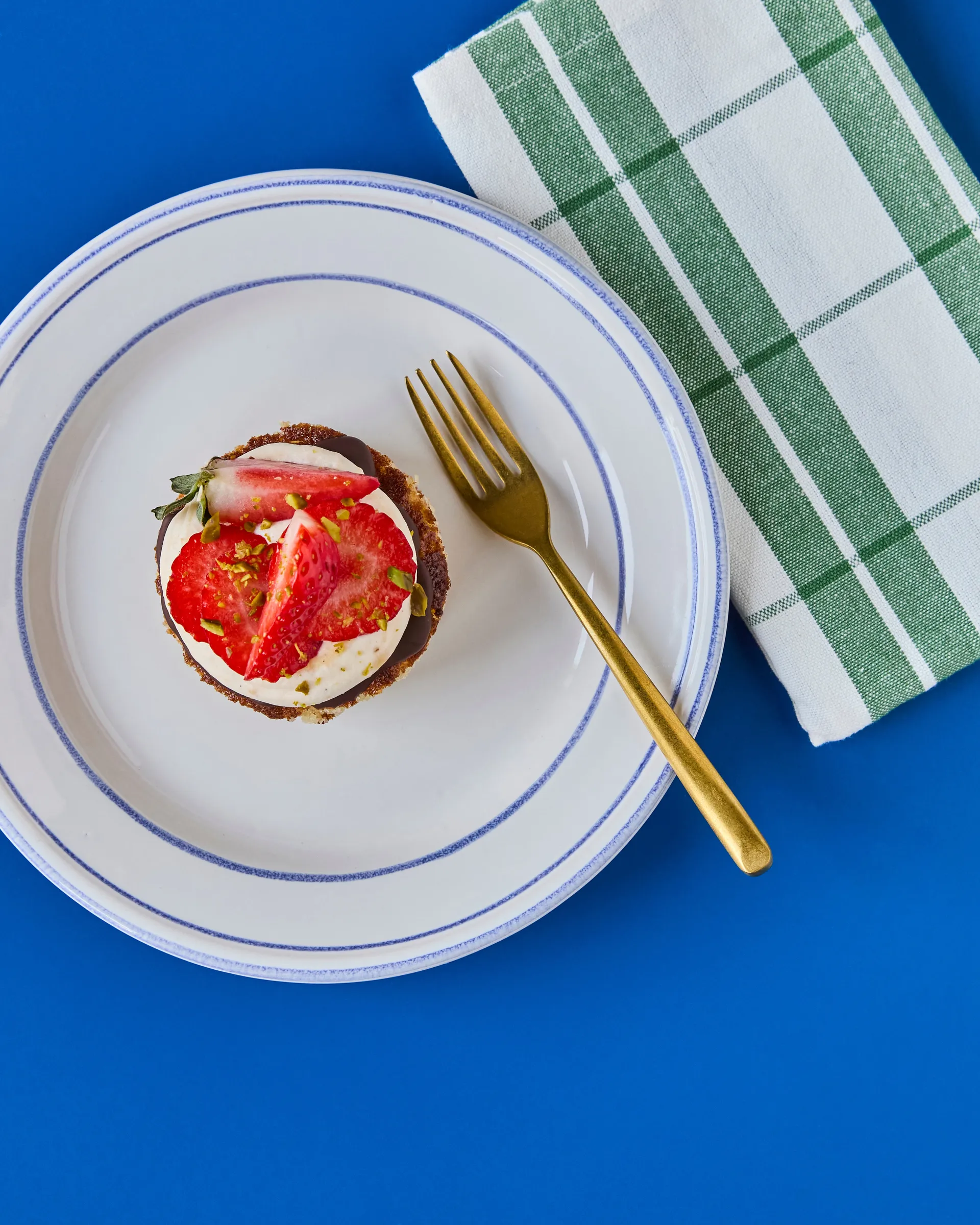 Nicolas Vahé kakkuhaarukka 4 kpl, Antiikkikultafinish Nicolas Vahé