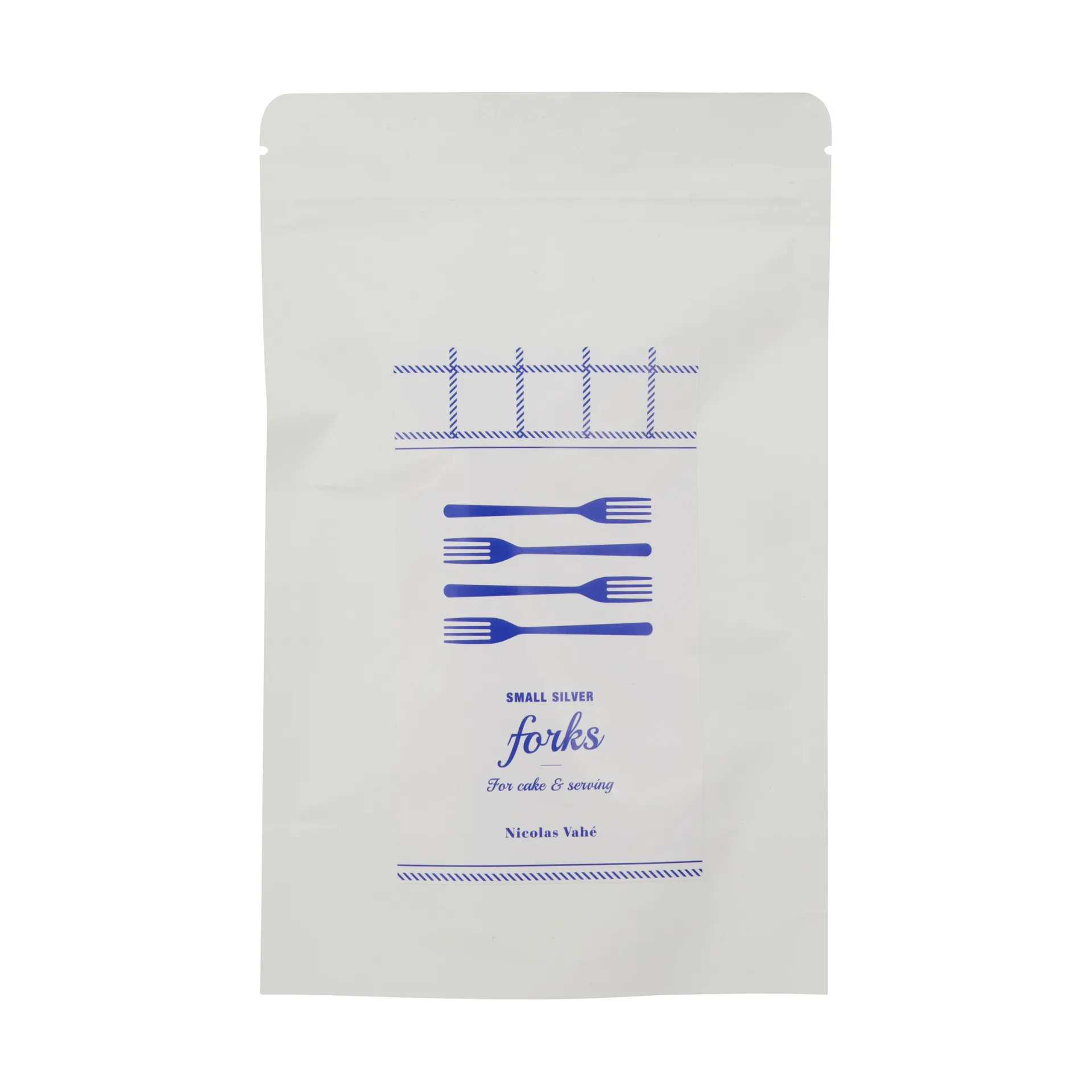 Nicolas Vahé kakkuhaarukka 4 kpl, Antiikkisilverviimeistely Nicolas Vahé