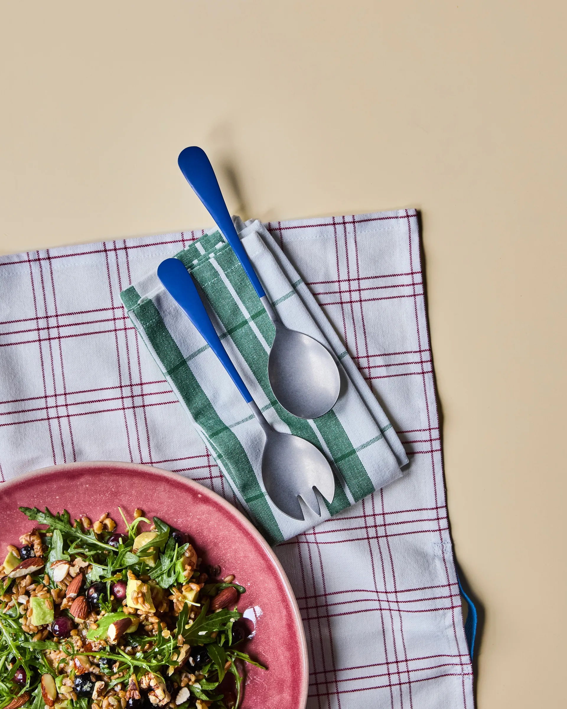 Nicolas Vahé salaattivälineet 2 osaa, Sininen Nicolas Vahé