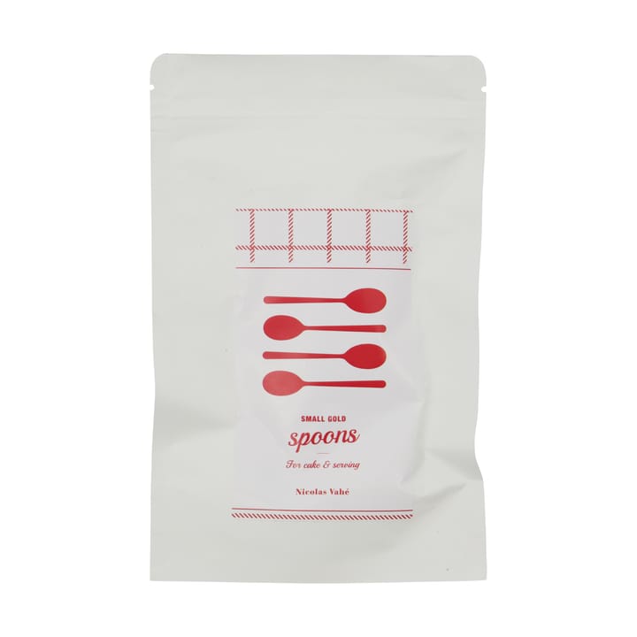 Nicolas Vahé teelusikka 4-pack, Antiikkikultafinish Nicolas Vahé