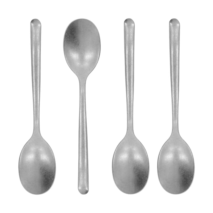 Nicolas Vahé teelusikka 4-pack - Antiikkisilverviimeistely - Nicolas Vahé