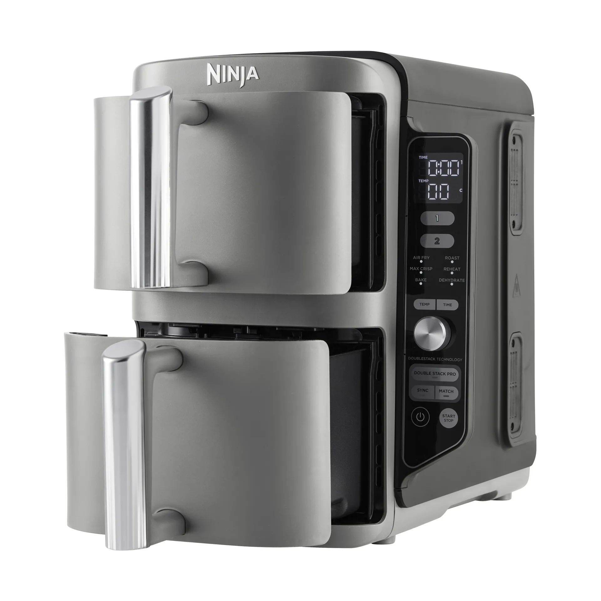 Ninja Air Fryer SL400EU double stack XL 2 laatikkoa 9,5 l, Musta Ninja