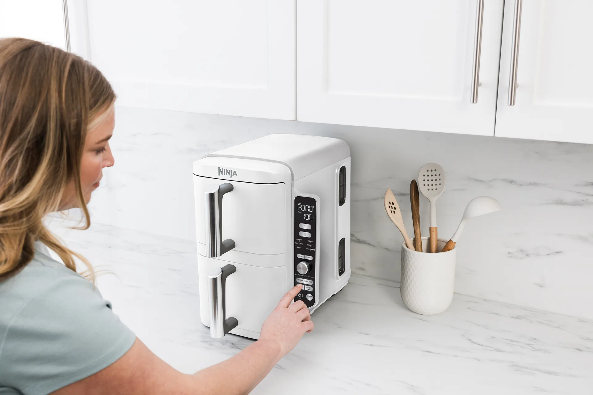 Ninja Air Fryer SL400EU double stack XL 2 laatikkoa 9,5 l, Musta Ninja