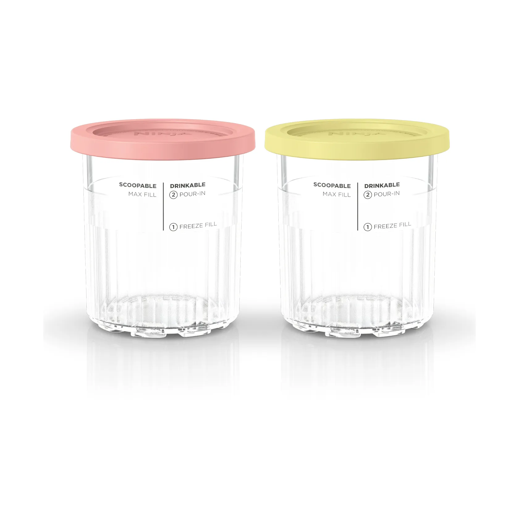 Ninja CREAMi 2 lisäkupit 709 ml NC501EU-malliin, Roosa/keltainen Ninja