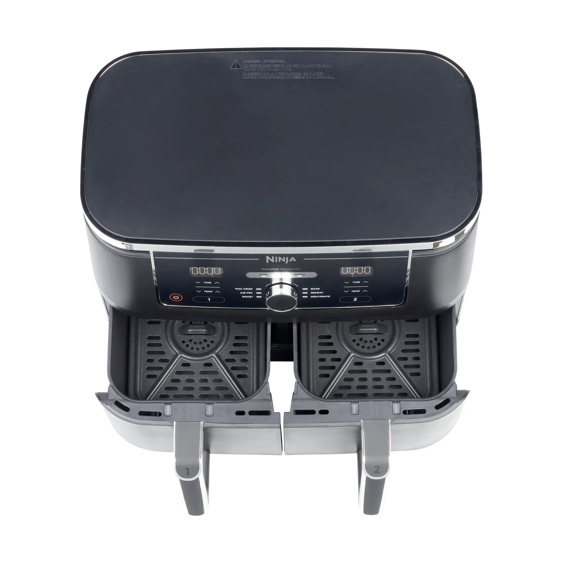 Ninja Foodi AF400 Air Fryer Max Dual Zone 9,5 L, Musta Ninja