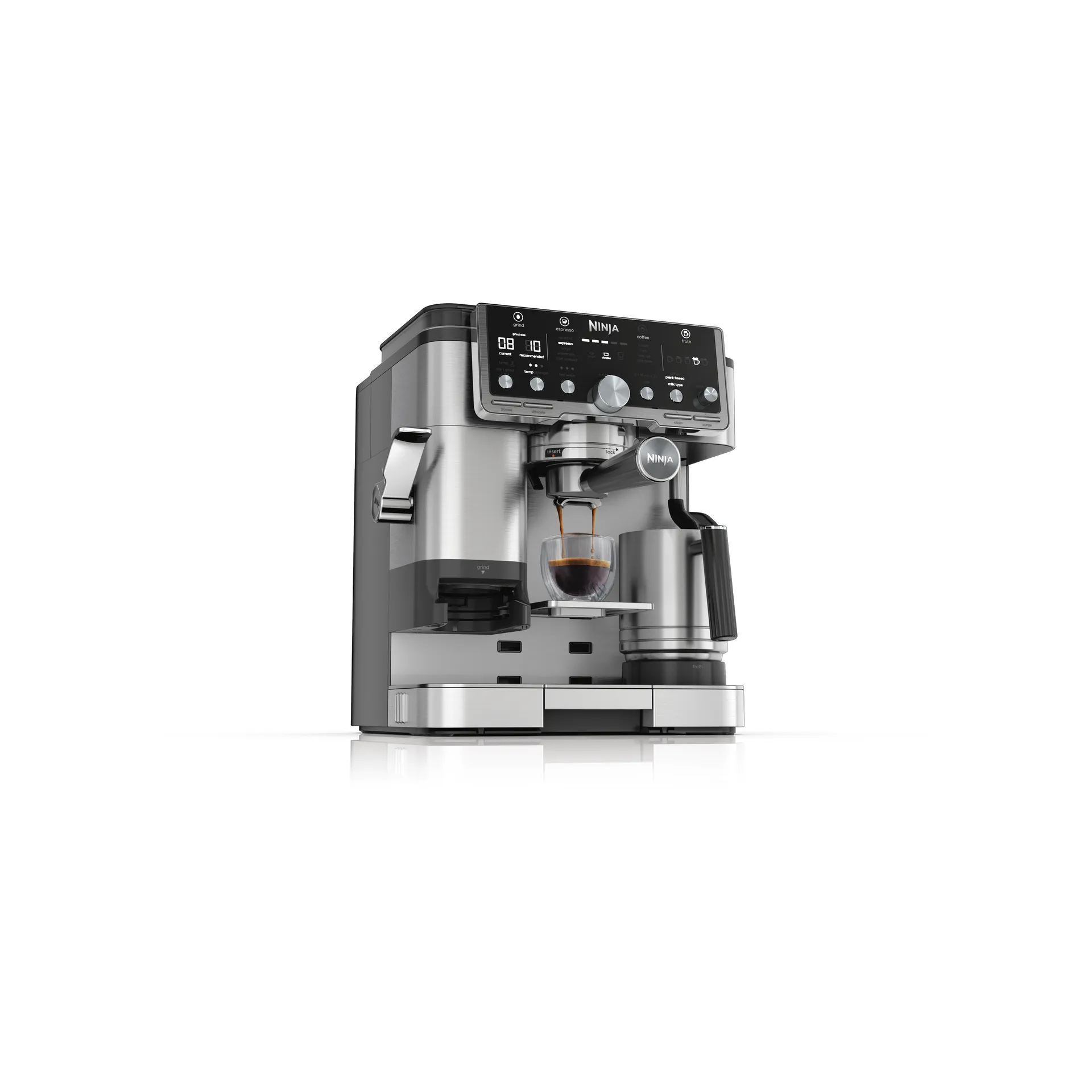 Ninja Luxe café pro series 3-in-1 espressokone, Ruostumaton teräs Ninja