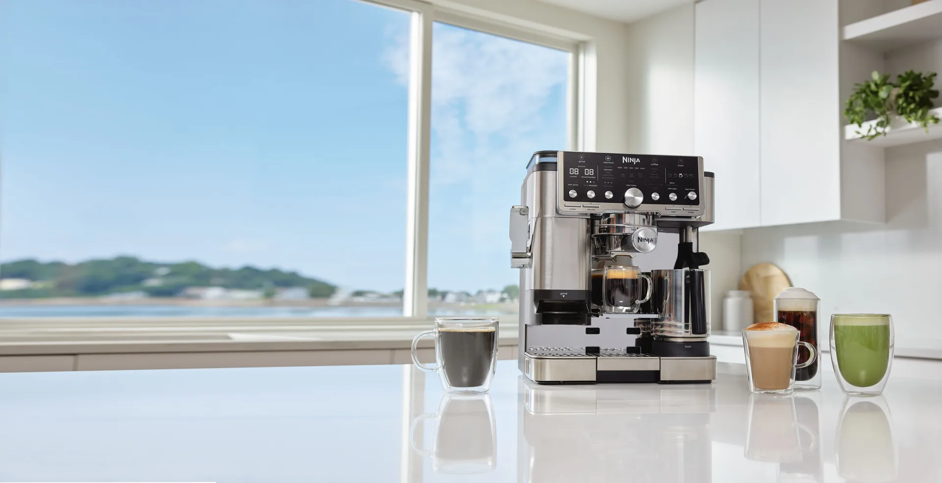 Ninja Luxe café pro series 3-in-1 espressokone, Ruostumaton teräs Ninja