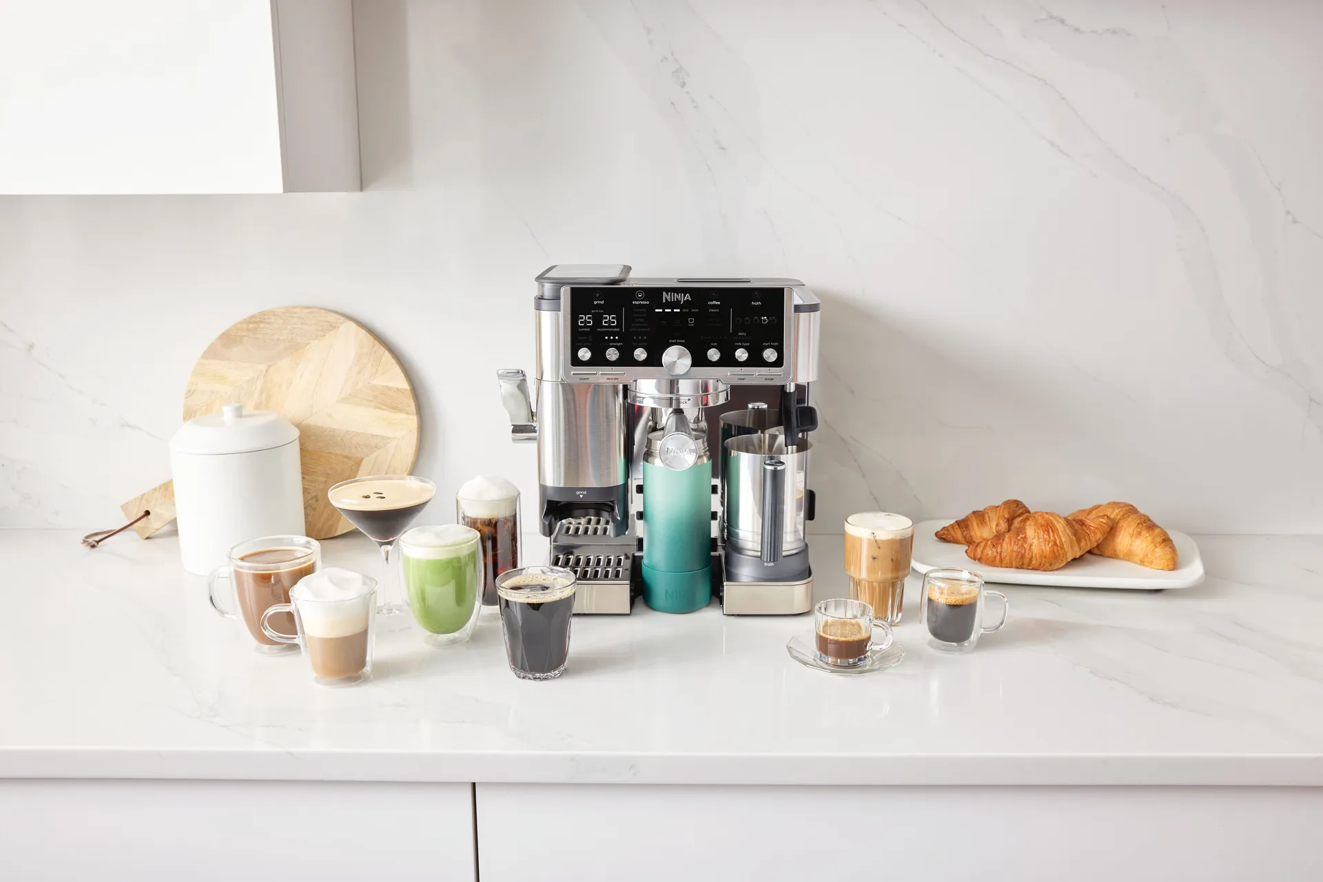 Ninja Luxe café pro series 3-in-1 espressokone, Ruostumaton teräs Ninja