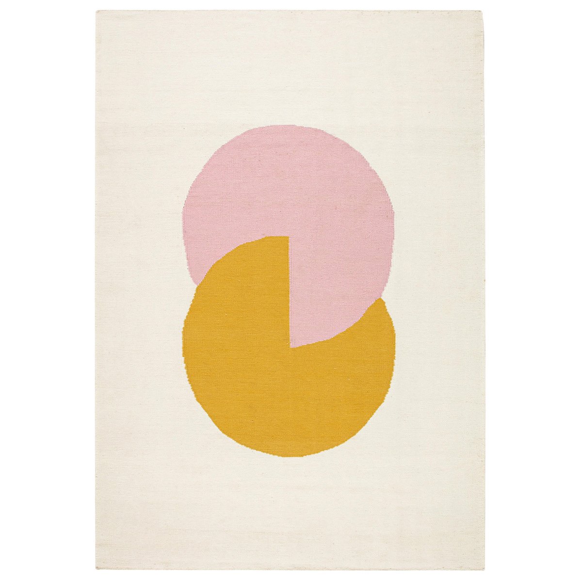 NJRD Circles blocks -kelim-matto vaaleanpunainen 200×300 cm