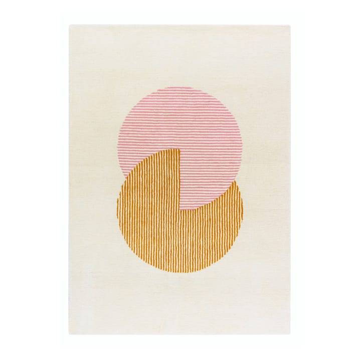 Circles-villamatto, vaaleanpunainen - 170x240 cm - NJRD