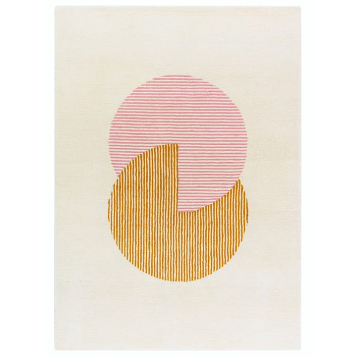 Circles-villamatto, vaaleanpunainen - 200x300 cm - NJRD
