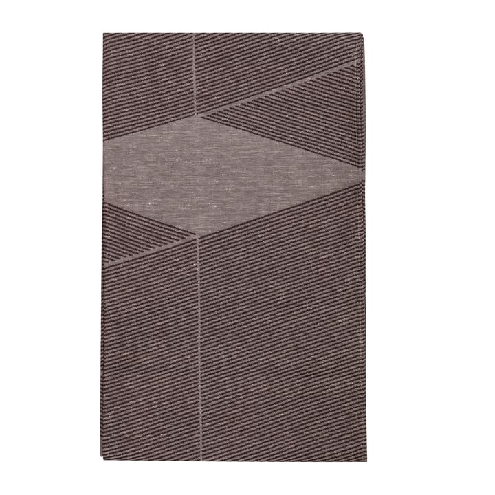 Geometric pöytäliina 147x250 cm - Ruskea-valkoinen - NJRD