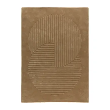 Levels Circles villamatto - Beige, 170x240 cm - NJRD