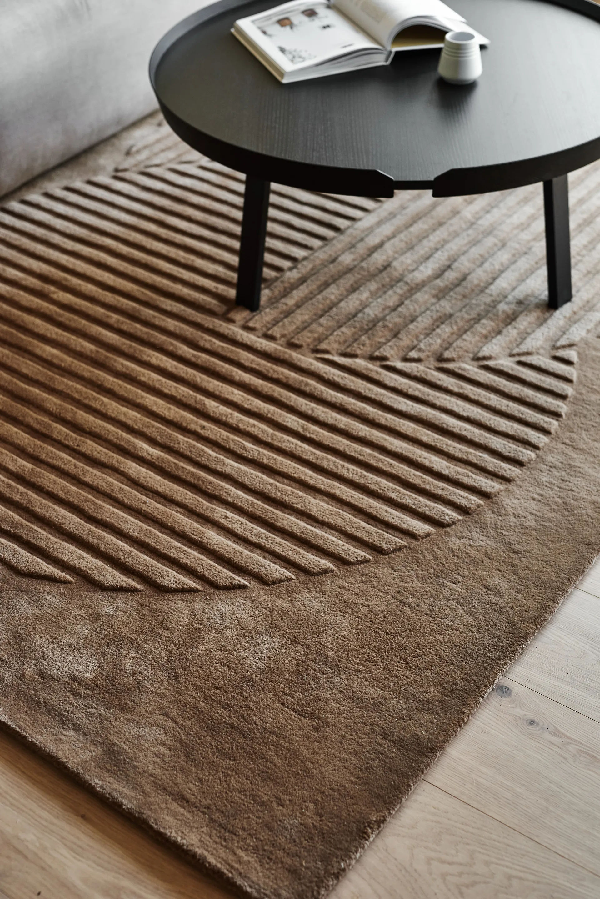 Levels Circles villamatto, Beige, 170x240 cm NJRD