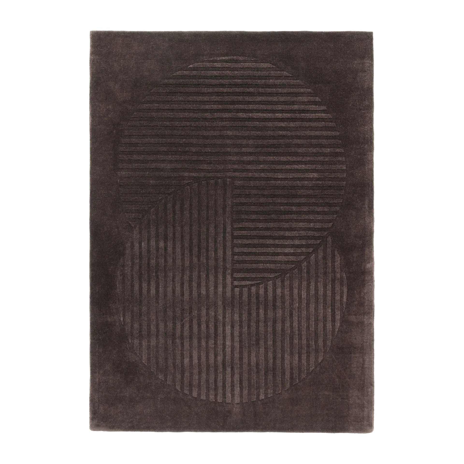 Levels Circles villamatto, Ruskea, 200x300 cm NJRD