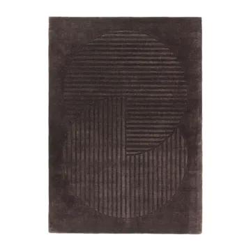 Levels Circles villamatto - Ruskea, 200x300 cm - NJRD