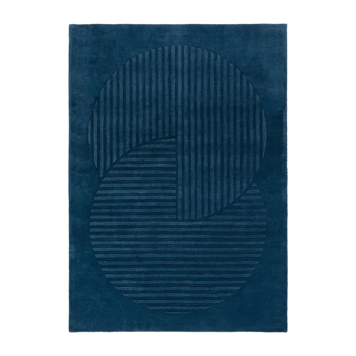 Levels Circles villamatto - Sininen, 170x240 cm - NJRD