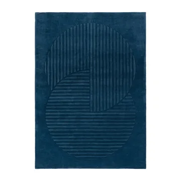 Levels Circles villamatto - Sininen, 200x300 cm - NJRD