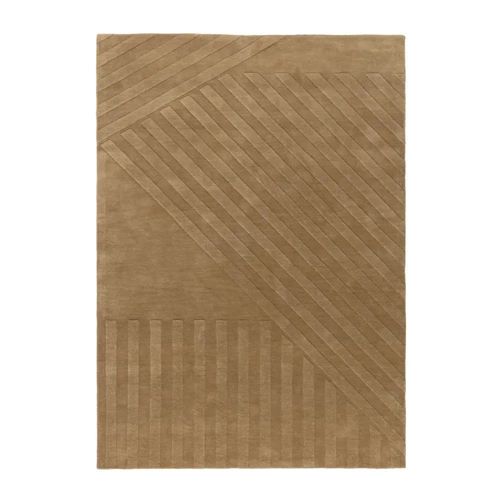 Levels Stripes villamatto - Beige, 200x300 cm - NJRD