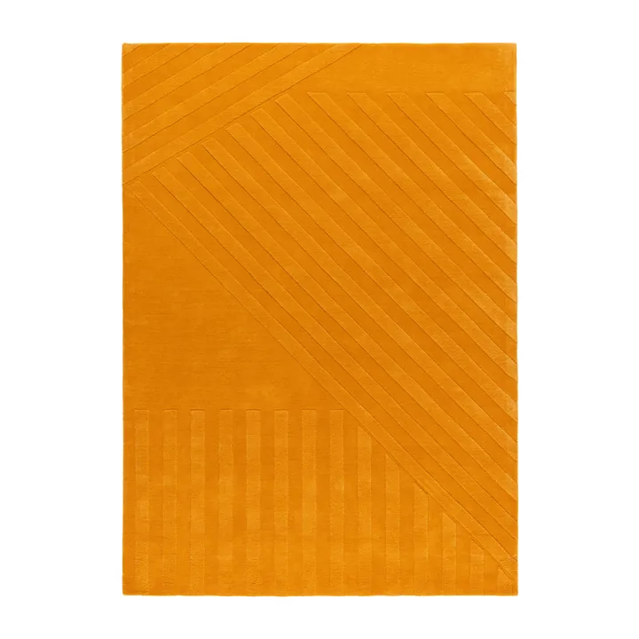 Levels Stripes villamatto - Keltainen, 170x240 cm - NJRD