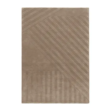 Levels Stripes villamatto - Myyränruskea, 200x300 cm - NJRD