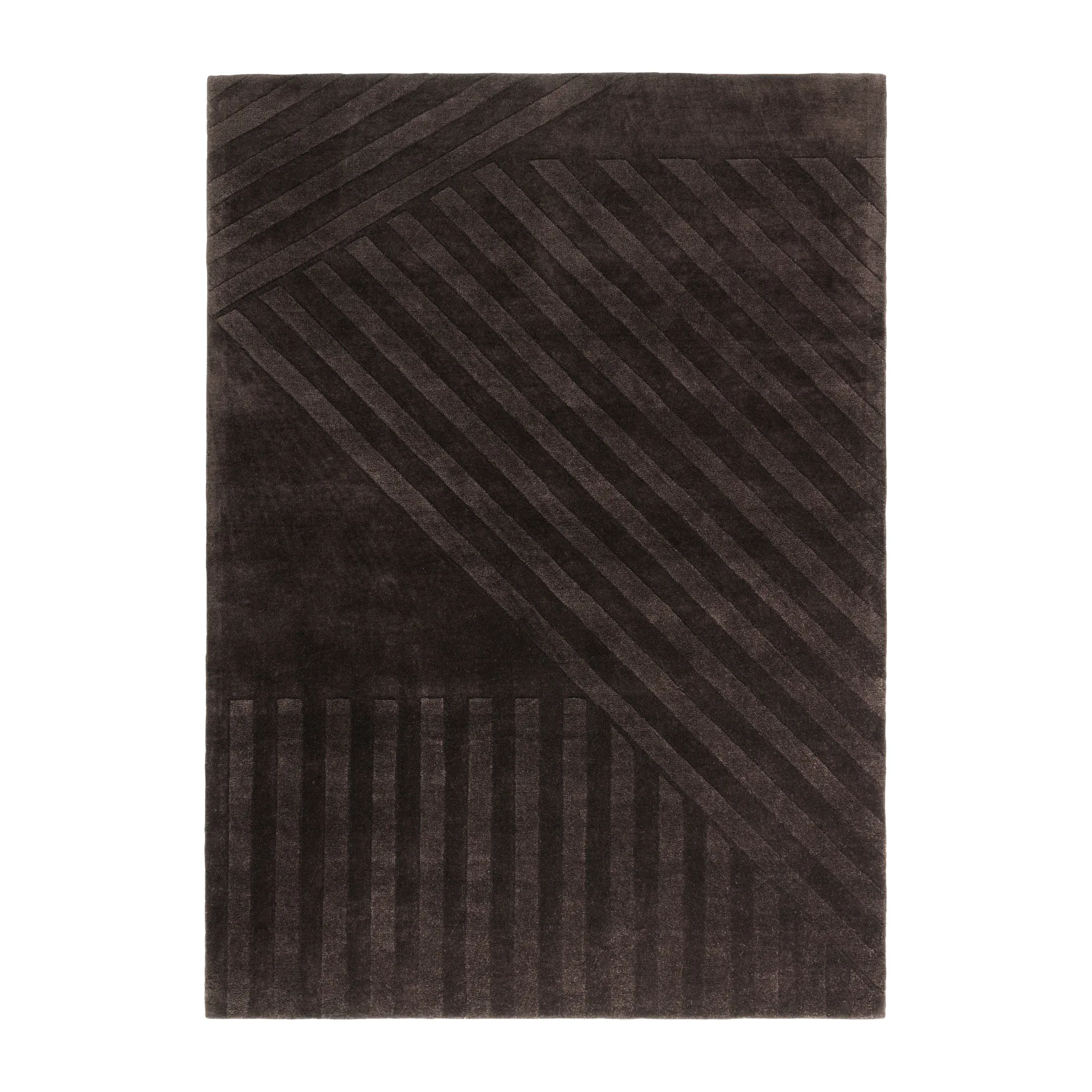 Levels Stripes villamatto, Ruskea, 200x300 cm NJRD