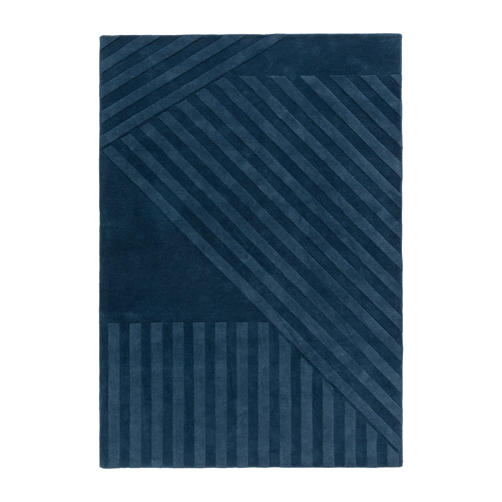 Levels Stripes villamatto, Sininen, 200x300 cm NJRD