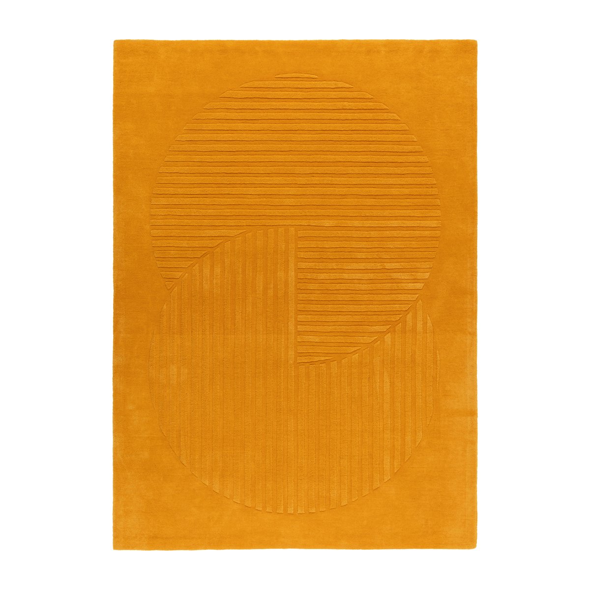 NJRD Levels villamatto circles keltainen 200x300 cm