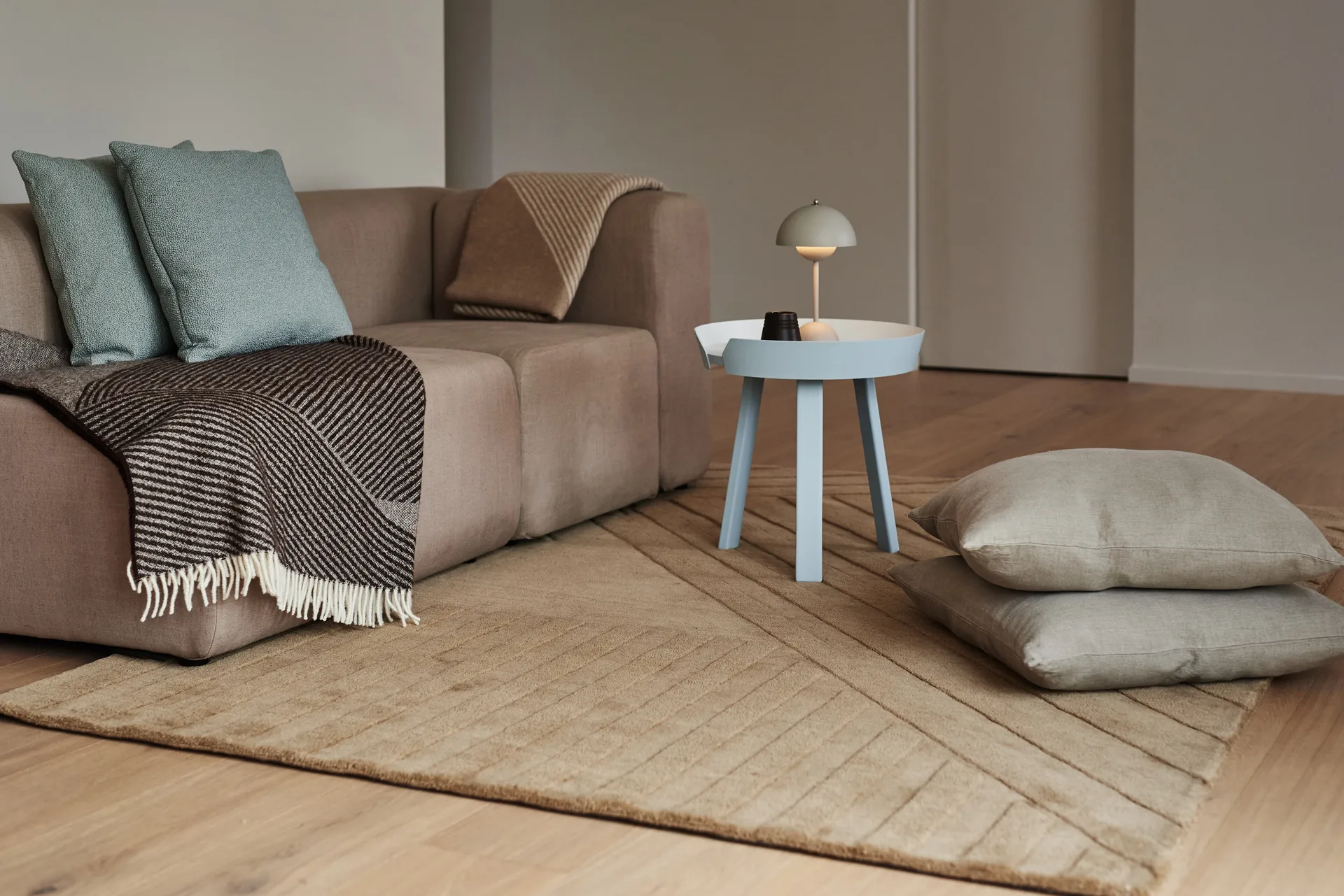 Levels villamatto stripes beige, Stripes beige, 170x240 cm NJRD