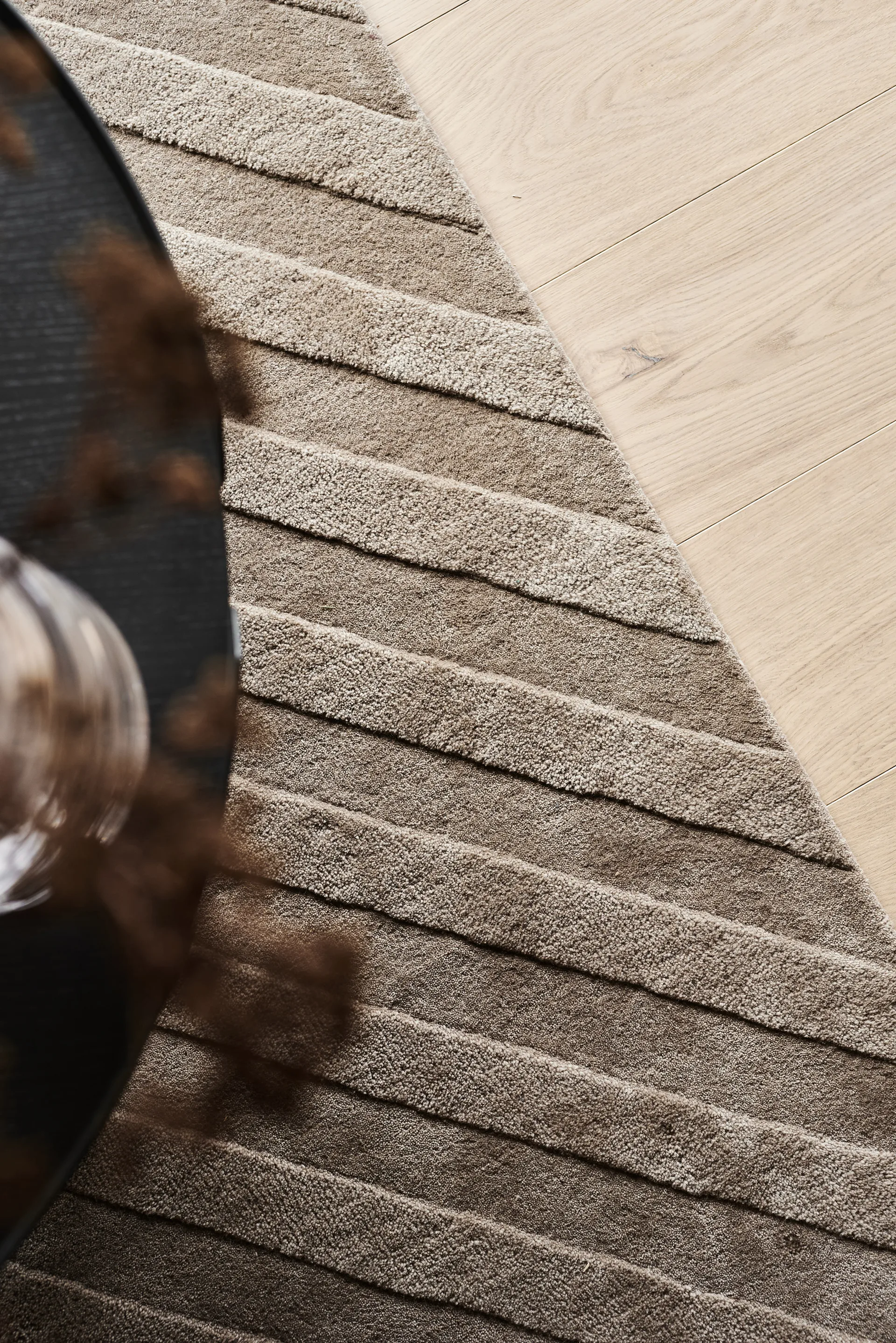 Levels villamatto stripes myyrä, 200x300 cm NJRD