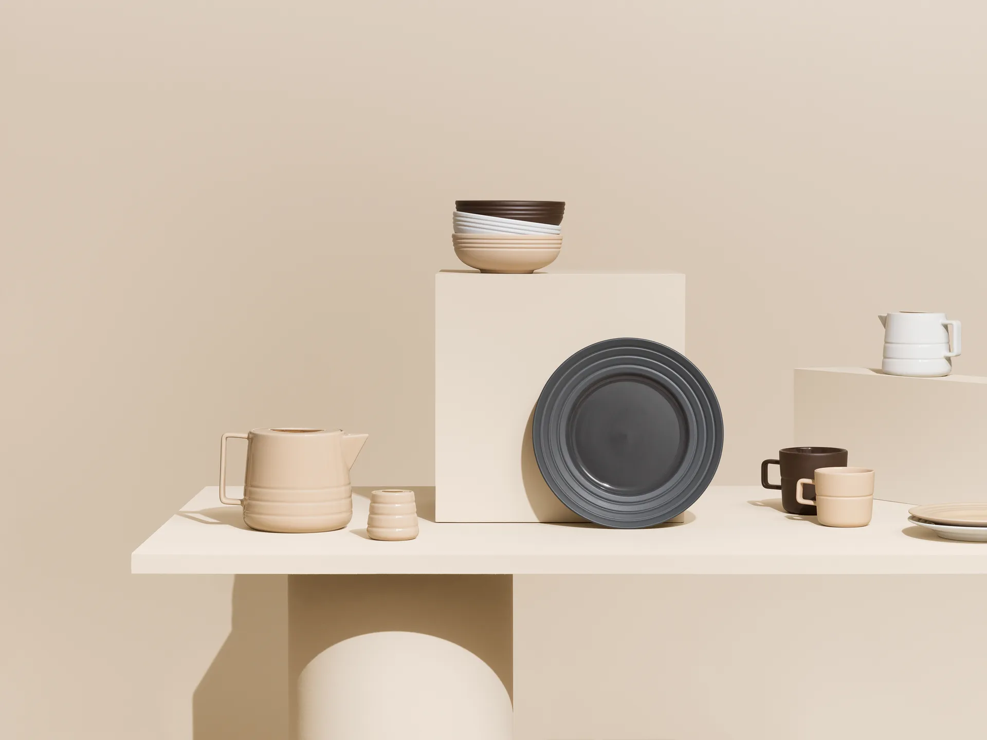 Lines-kulho Ø 16 cm, beige NJRD