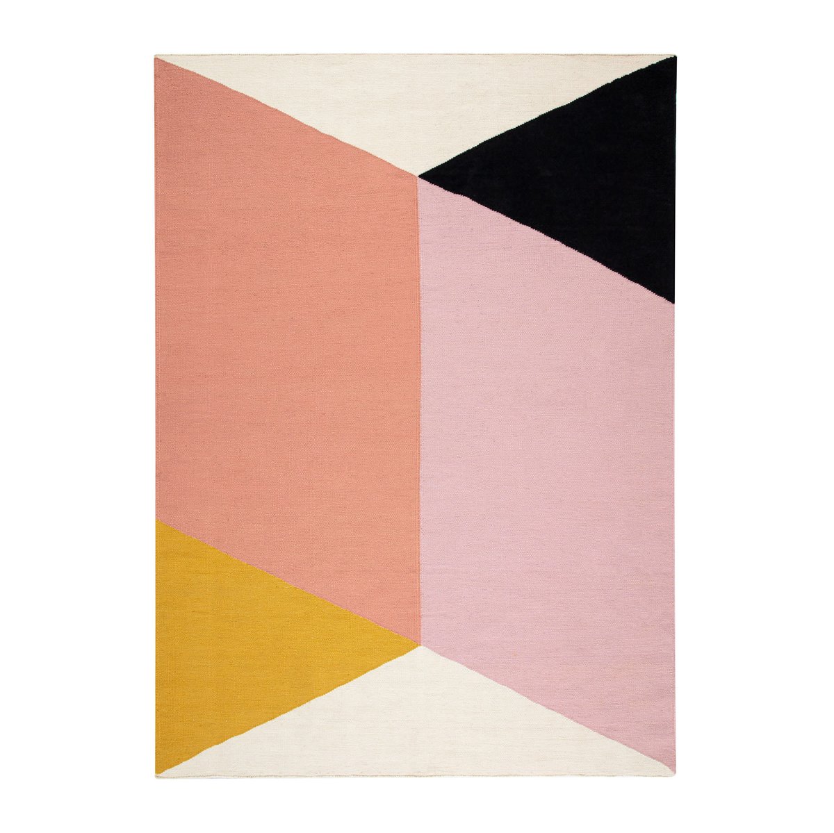 NJRD Rectangles blocks -kelim-matto vaaleanpunainen 170×240 cm