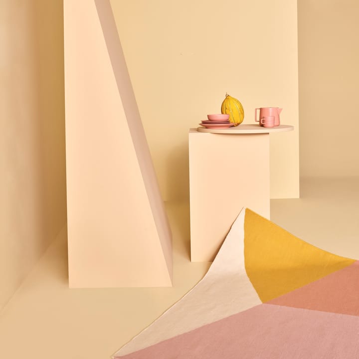Rectangles blocks -kelim-matto, vaaleanpunainen - 170x240 cm - NJRD