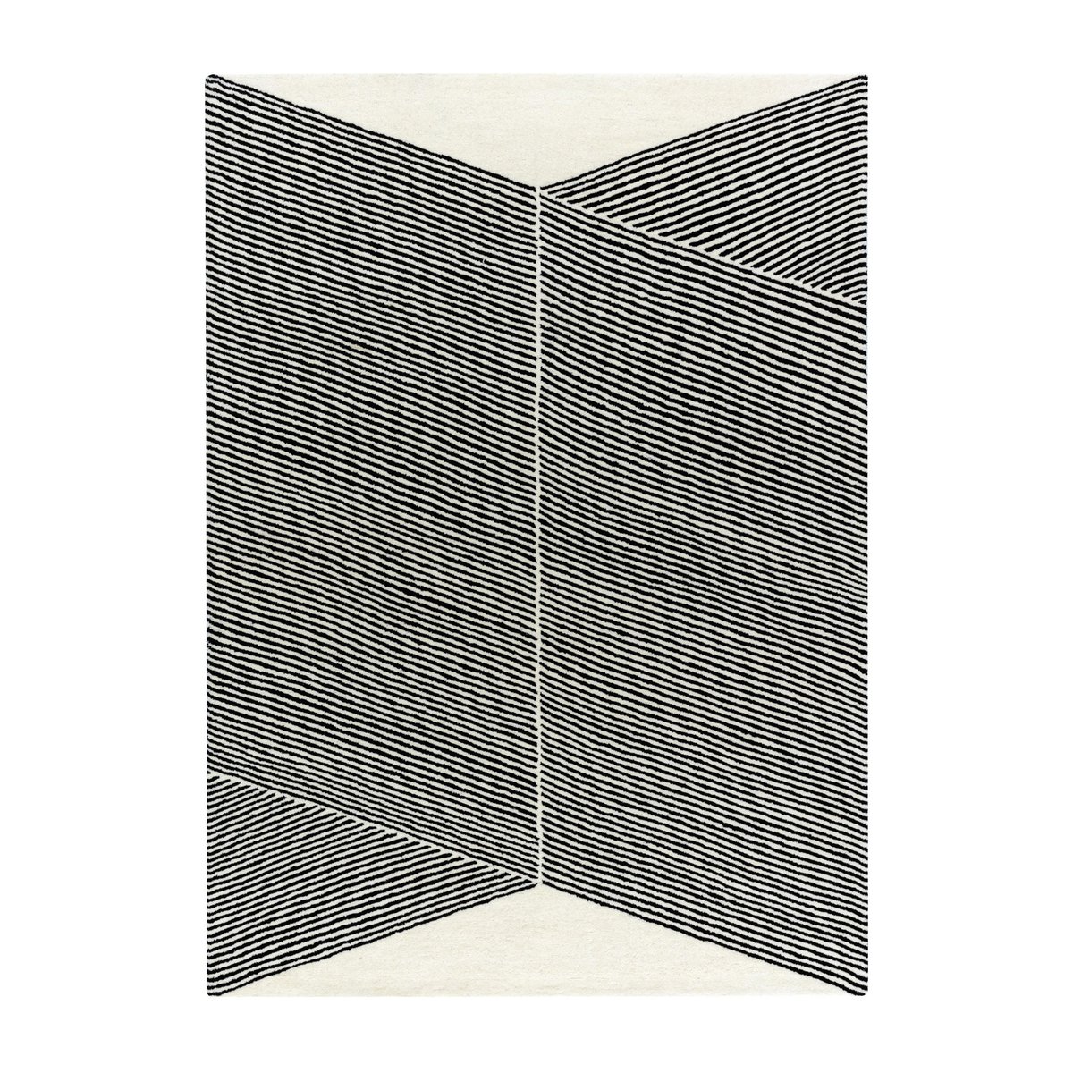 NJRD Rectangles-villamatto luonnonvalkoinen 170×240 cm