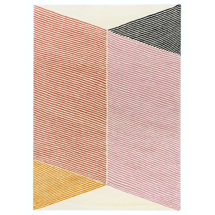 Rectangles-villamatto, vaaleanpunainen - 200x300 cm - NJRD