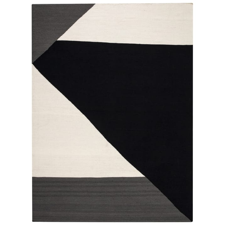 Stripes blocks -kelim-matto, musta - 200x300 cm - NJRD
