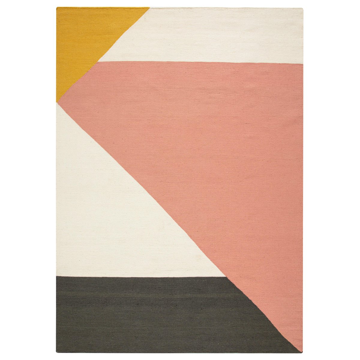 NJRD Stripes blocks -kelim-matto vaaleanpunainen 200×300 cm