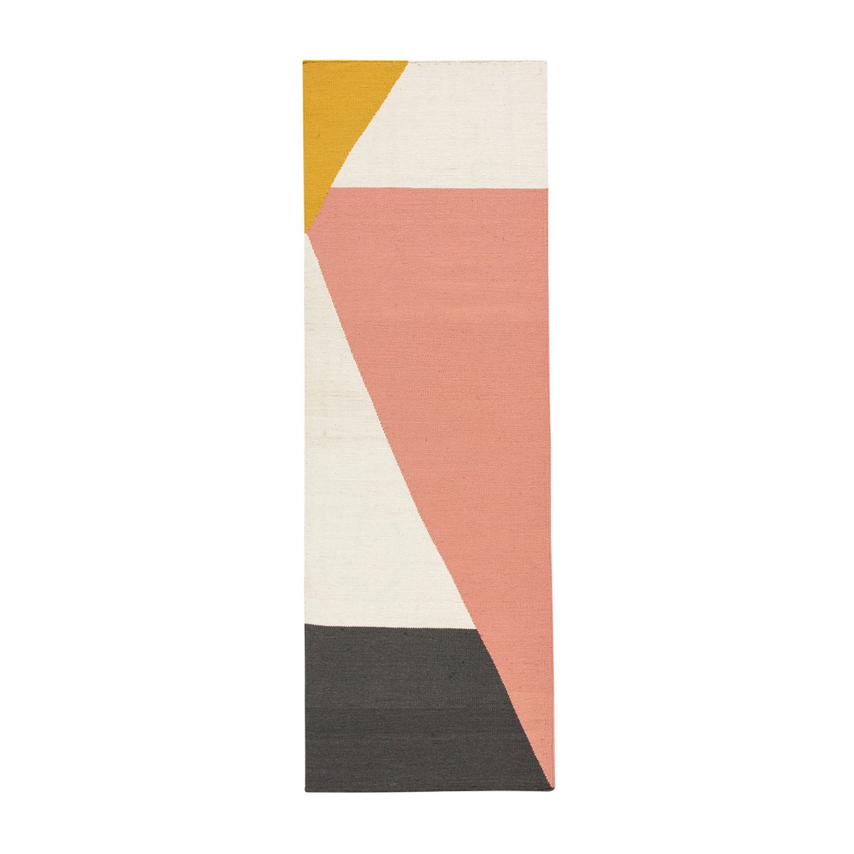 NJRD Stripes blocks -kelim-matto vaaleanpunainen 80×240 cm
