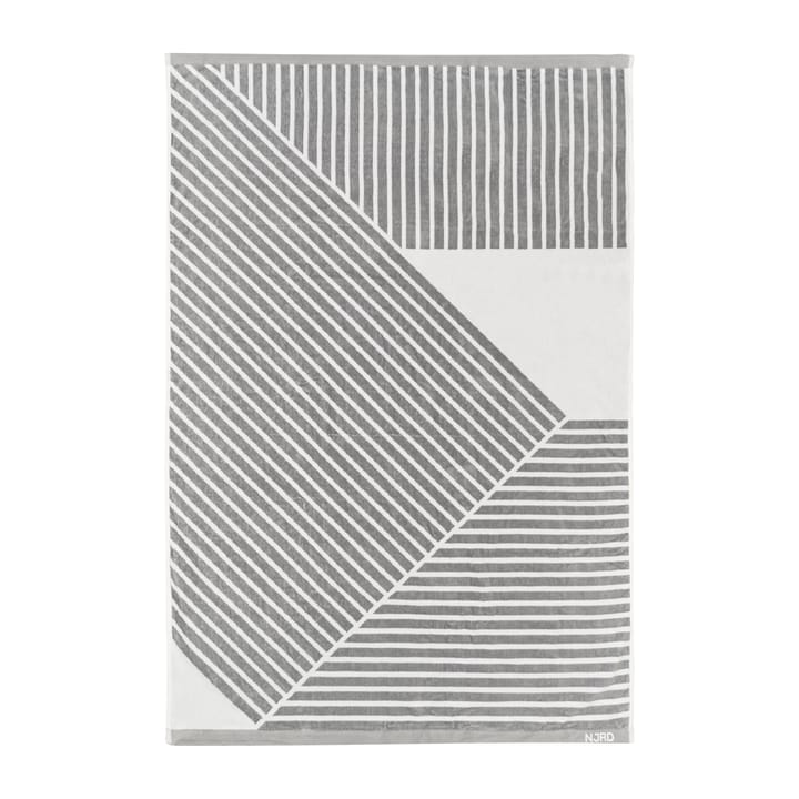 Stripes kylpypyyhe 100 x 150 cm - Harmaa - NJRD