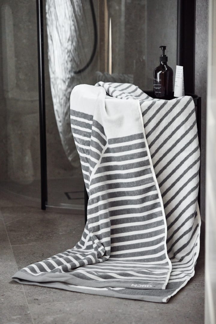 Stripes kylpypyyhe 100 x 150 cm, Harmaa NJRD