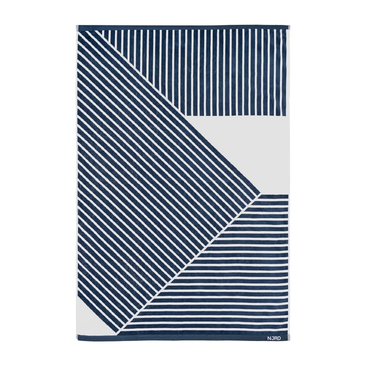 Stripes kylpypyyhe 100 x 150 cm, Sininen NJRD