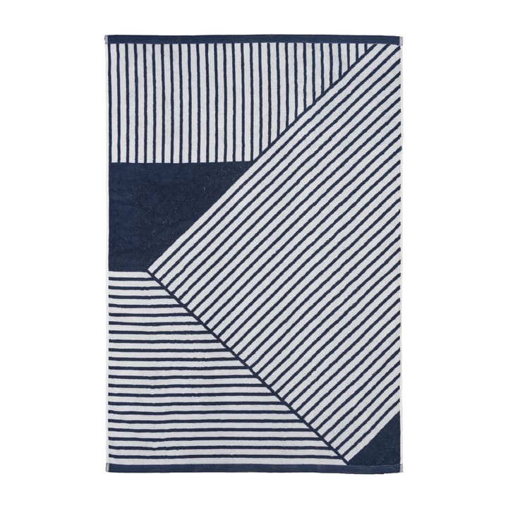 Stripes kylpypyyhe 100 x 150 cm - Sininen - NJRD